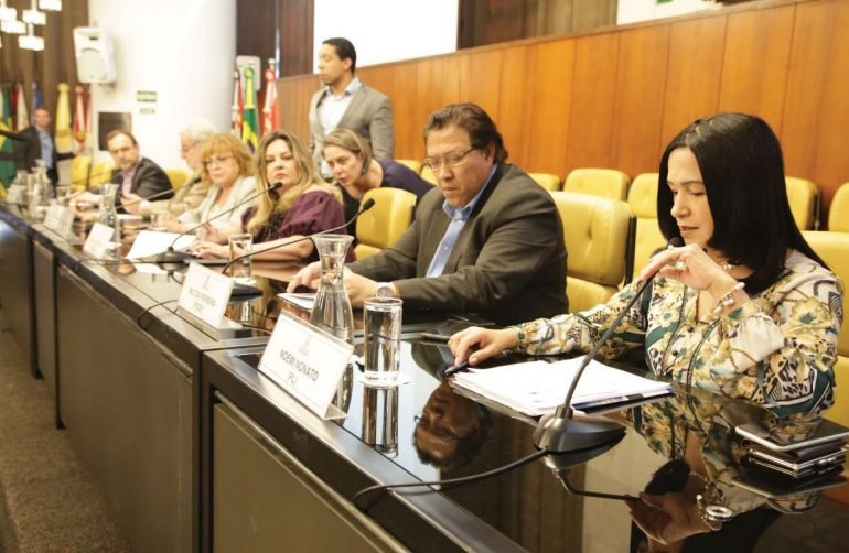 A candidata Noemi Nonato durante sessão na Câmara Municipal de São Paulo